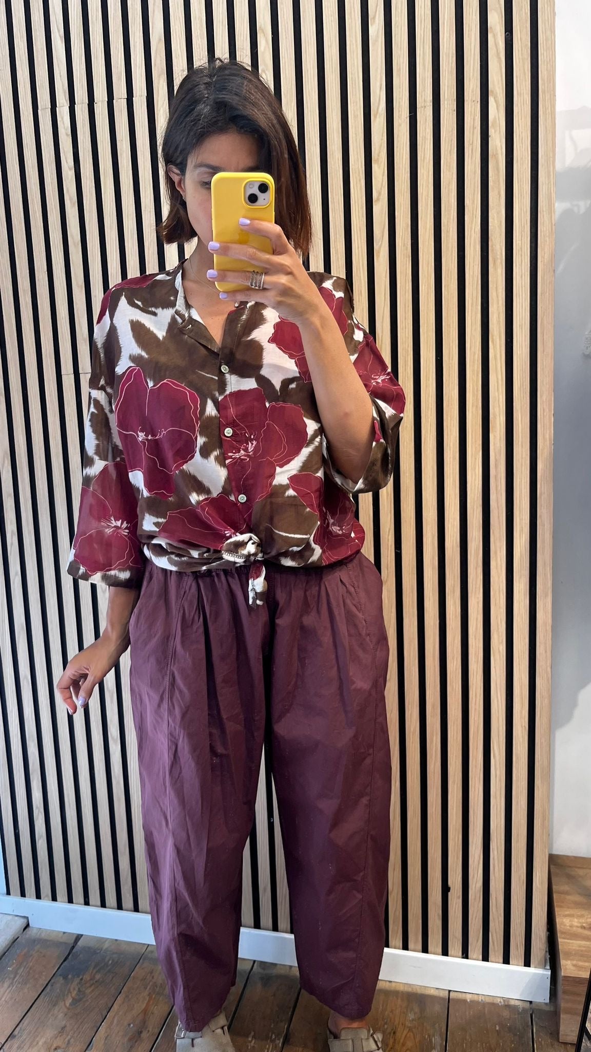 Camicia misto seta
