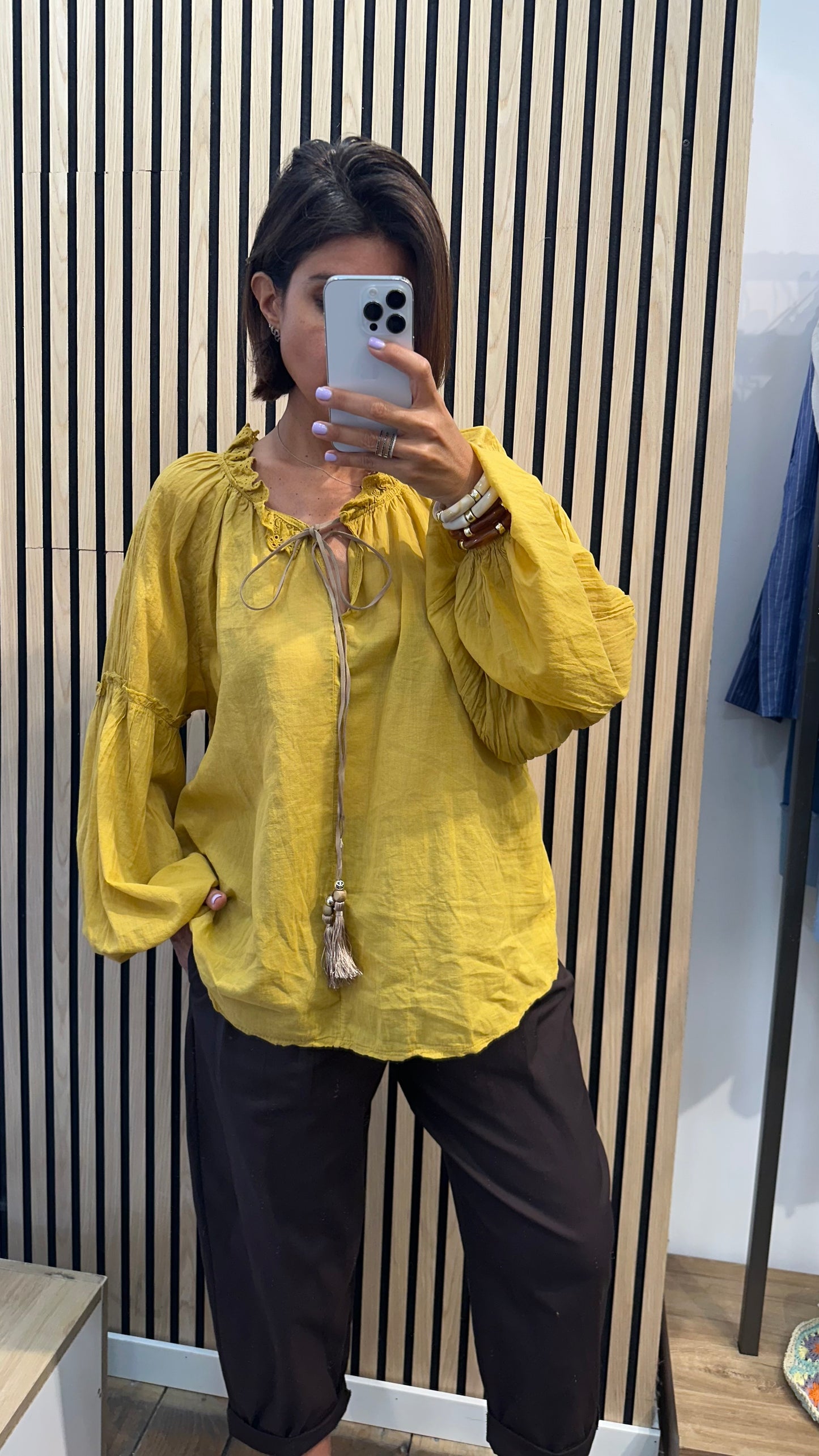 Blusa in mussola