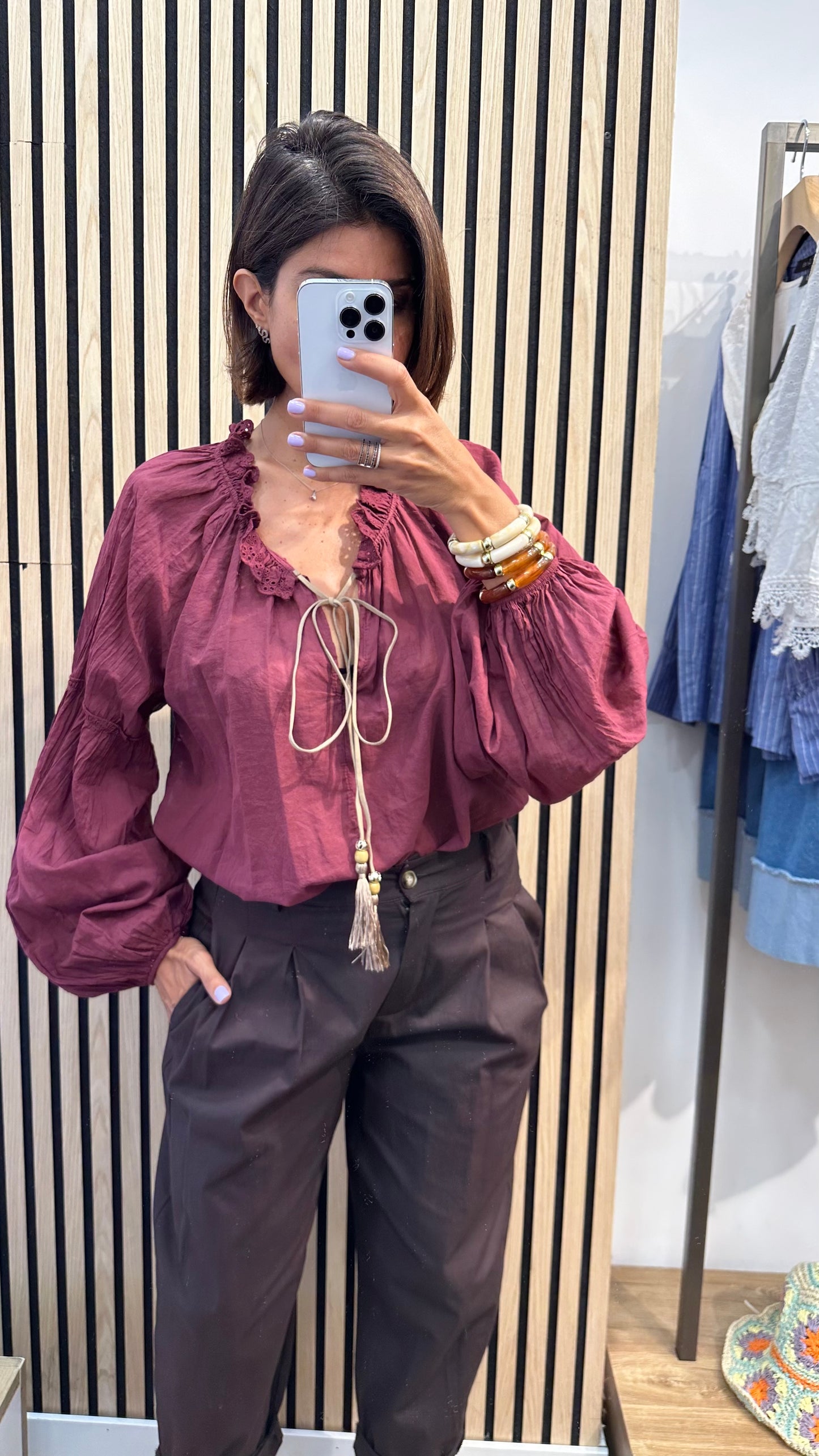Blusa in mussola