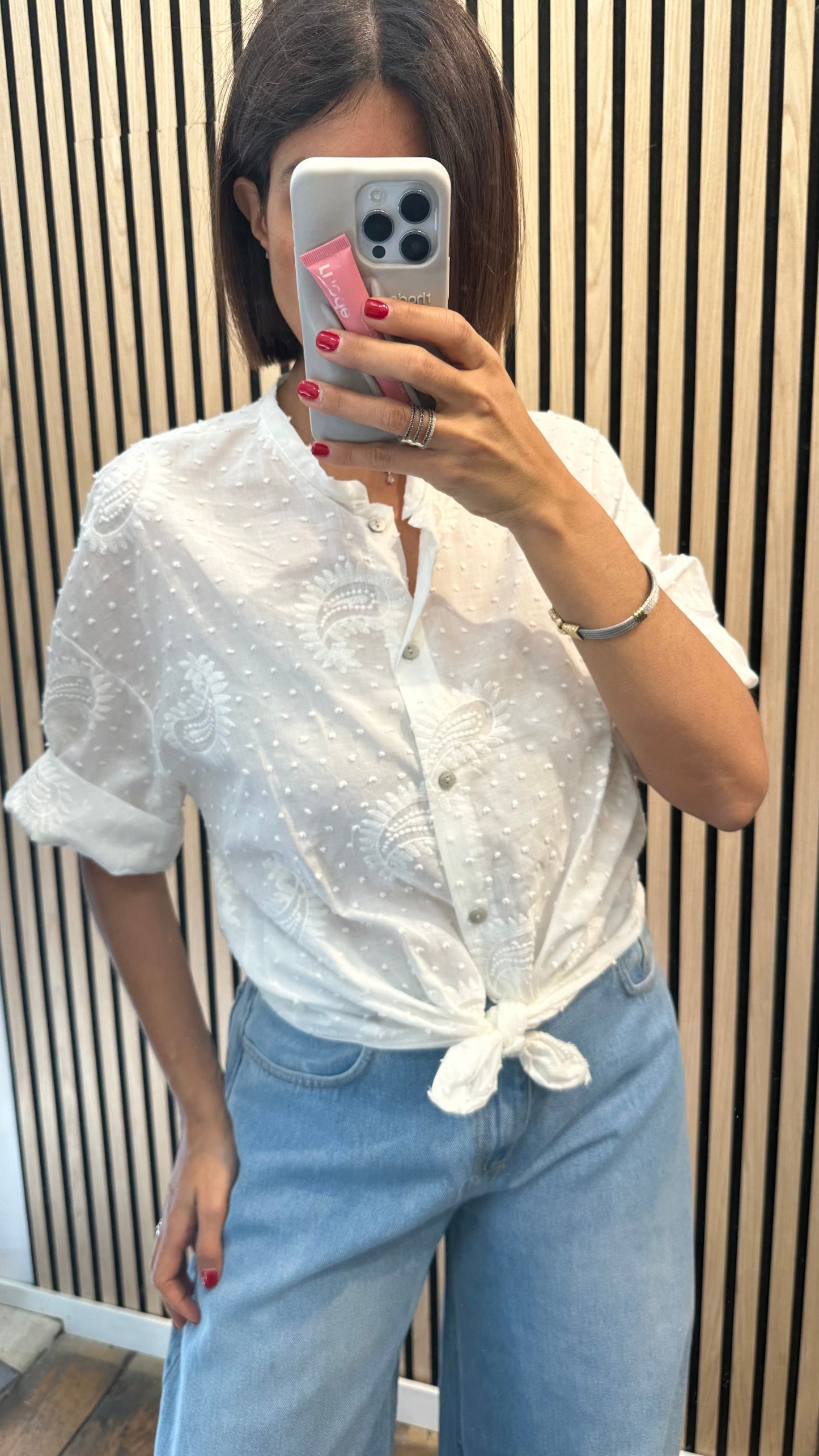 Camicia ricamo