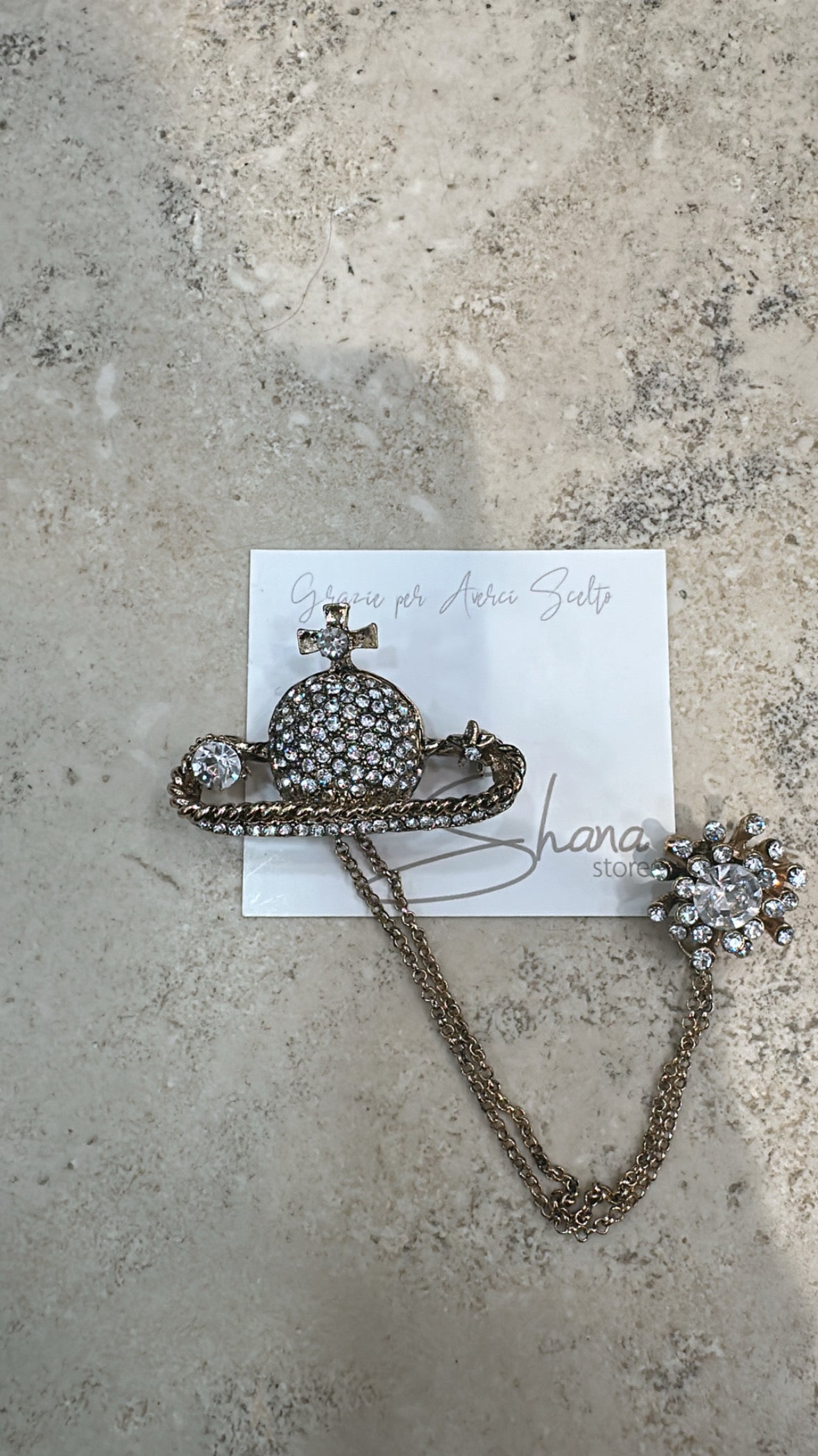 Spilla doppia con croce -Bronzo