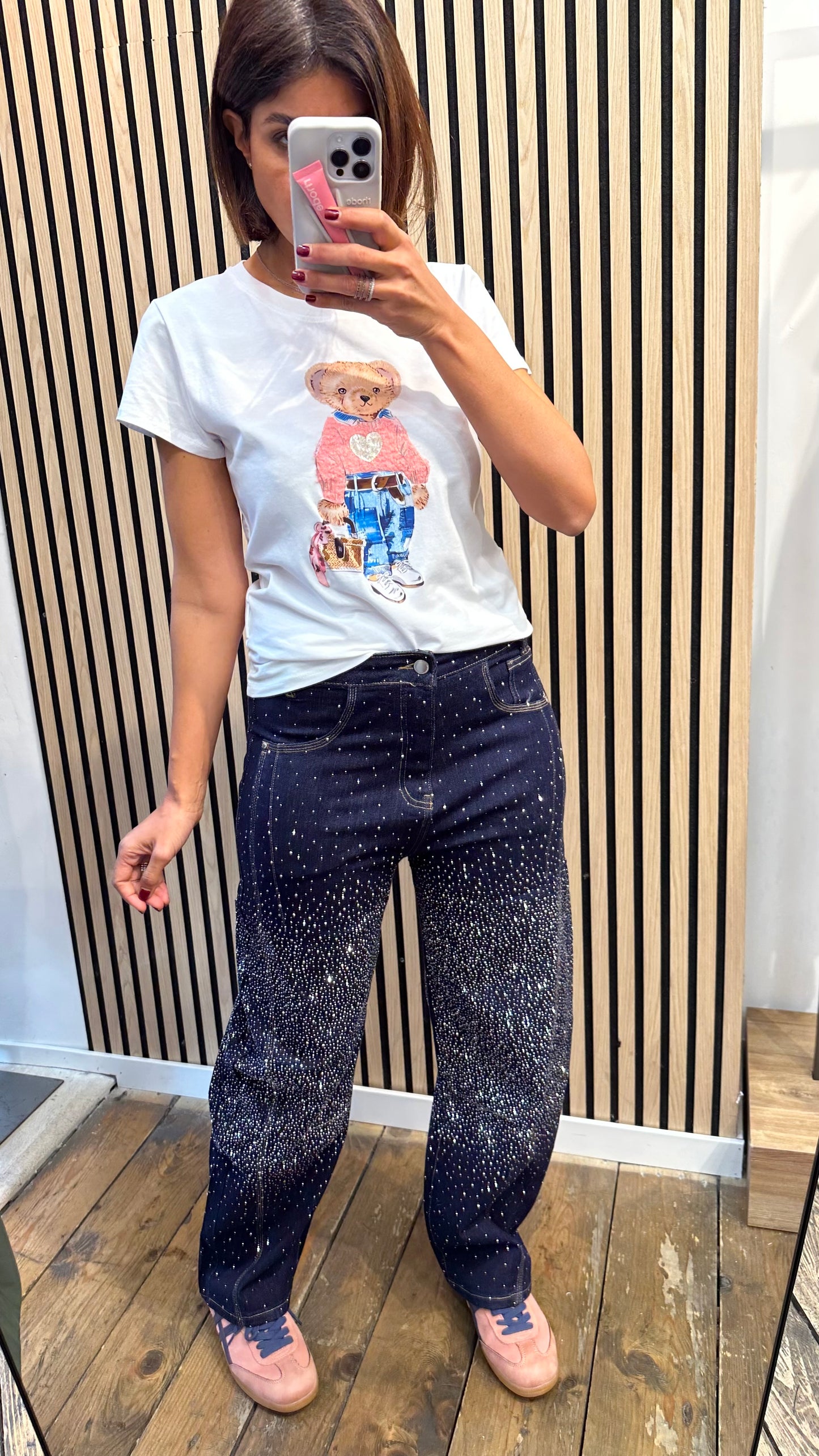 T-Shirt Teddy Rosa