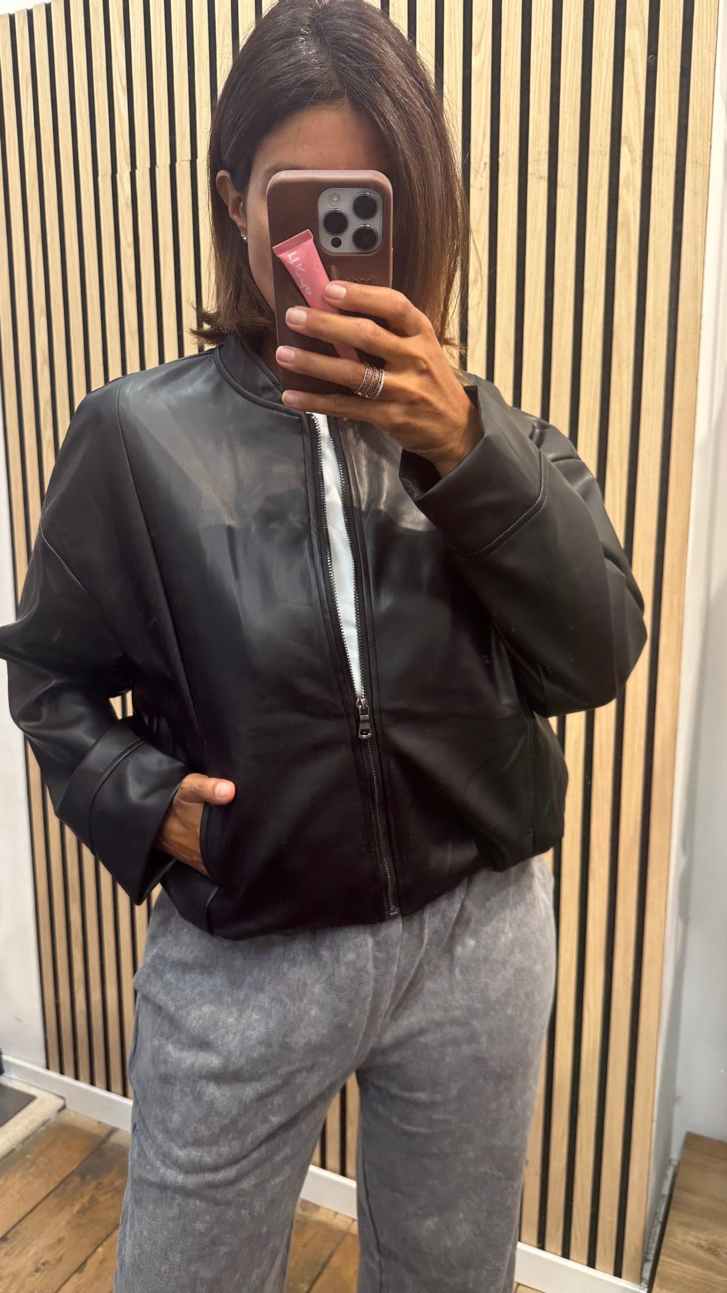 Bomber ecopelle Han