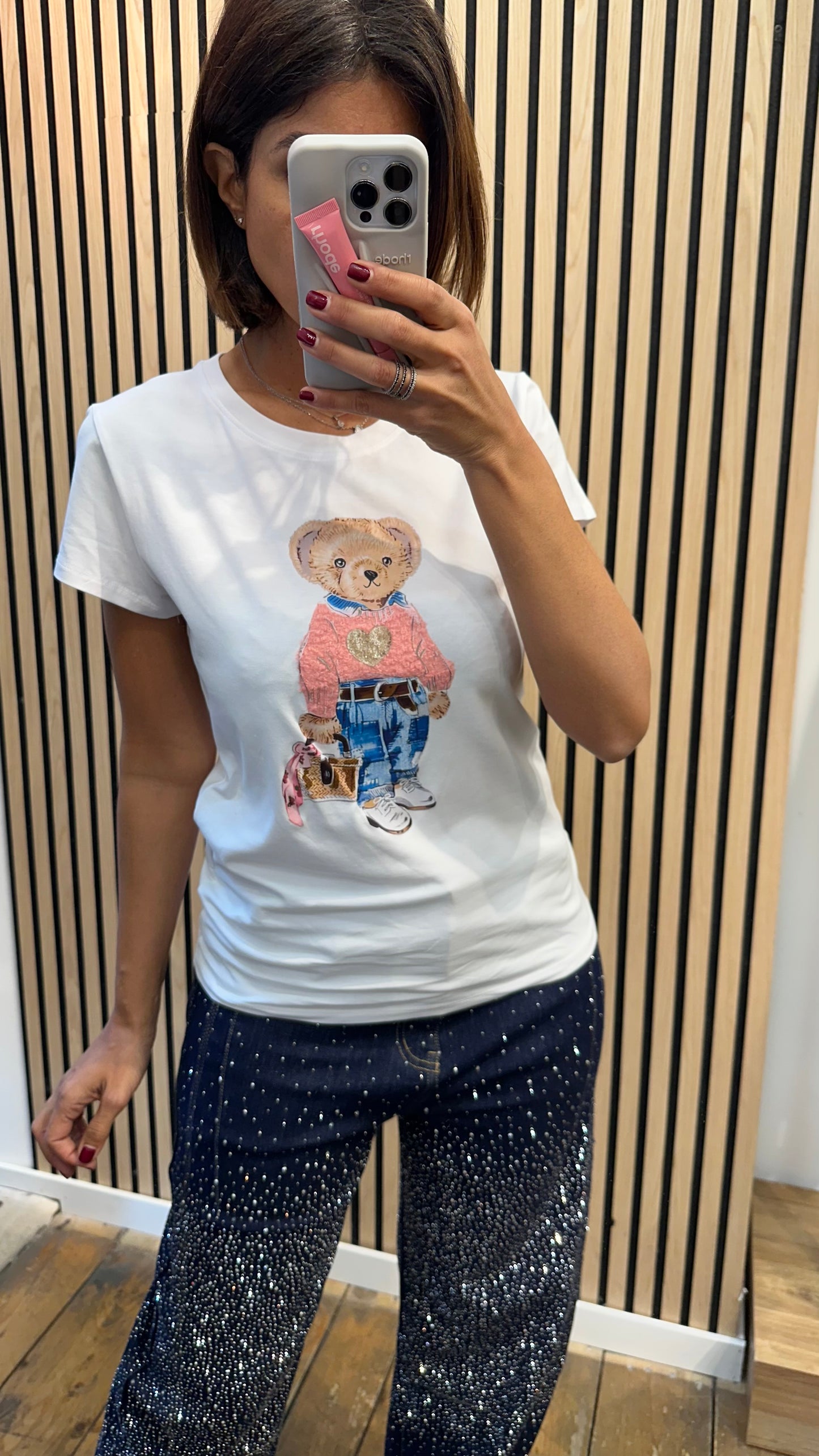 T-Shirt Teddy Rosa
