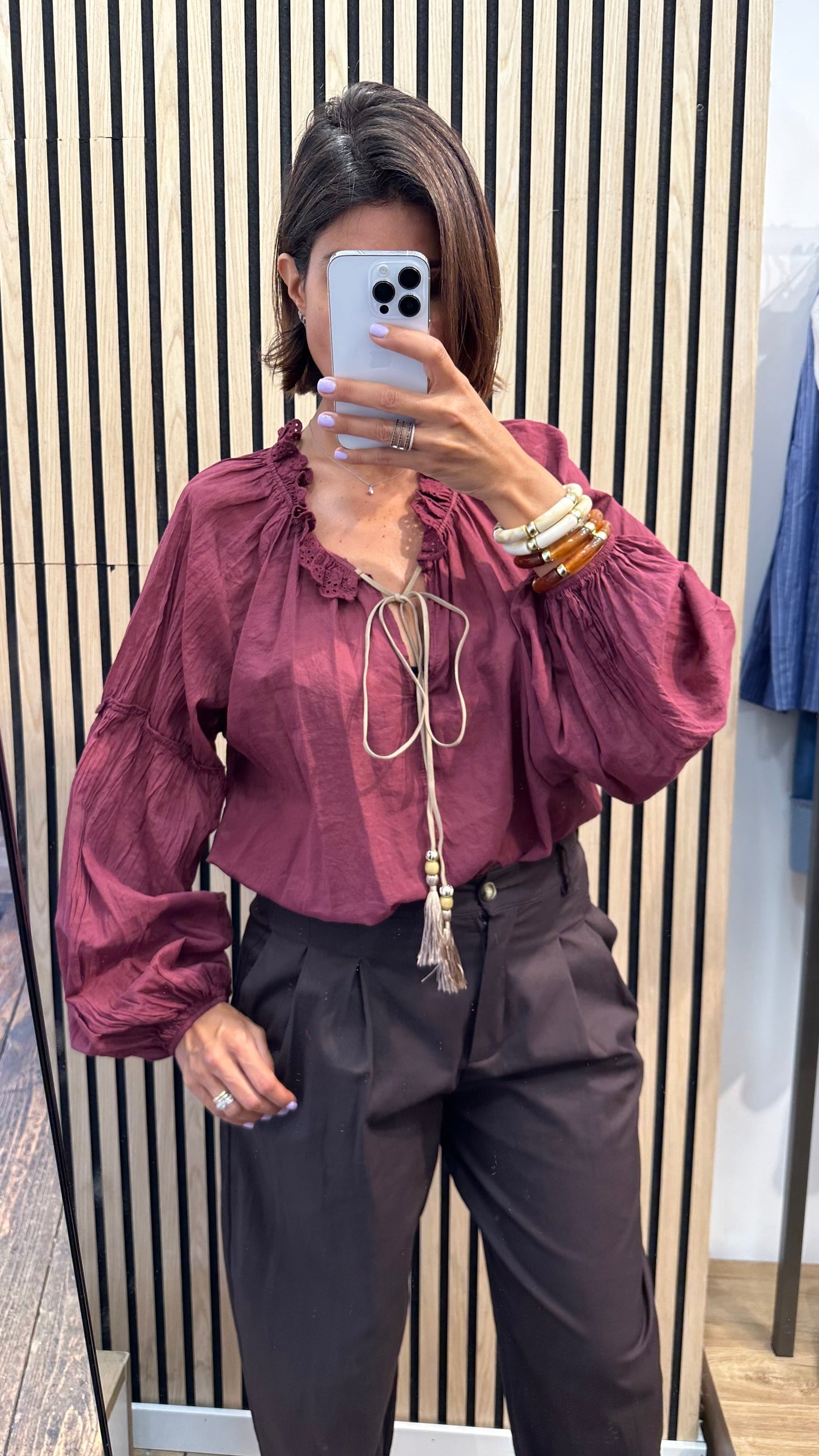 Blusa in mussola