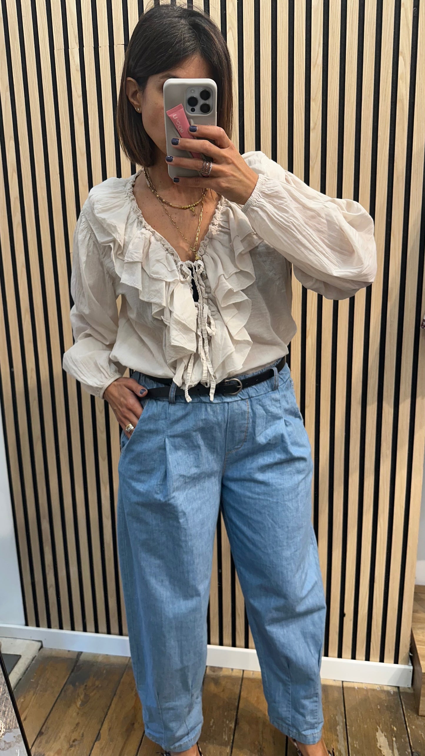 Blusa Jabot