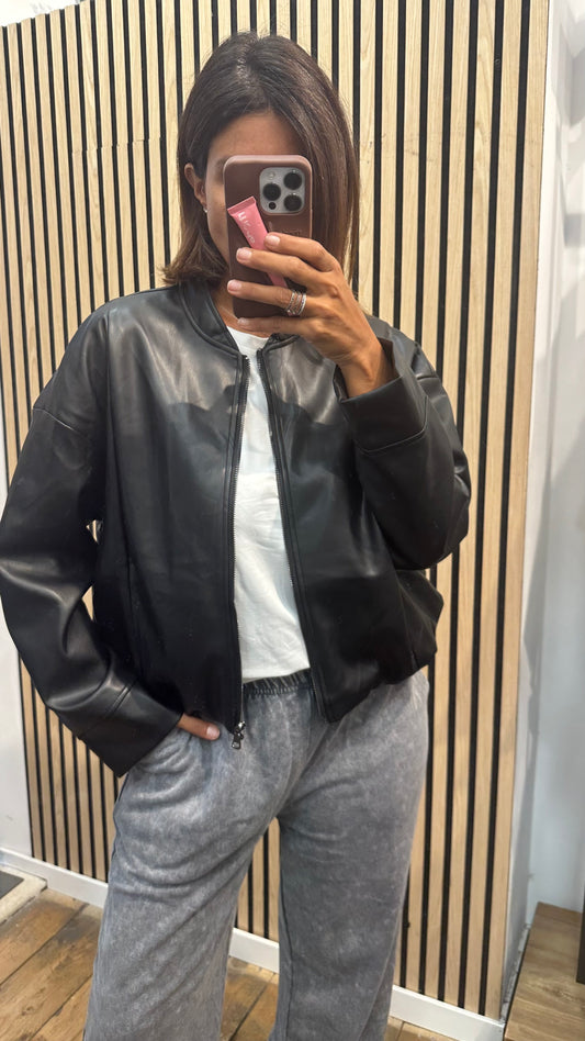 Bomber ecopelle Han