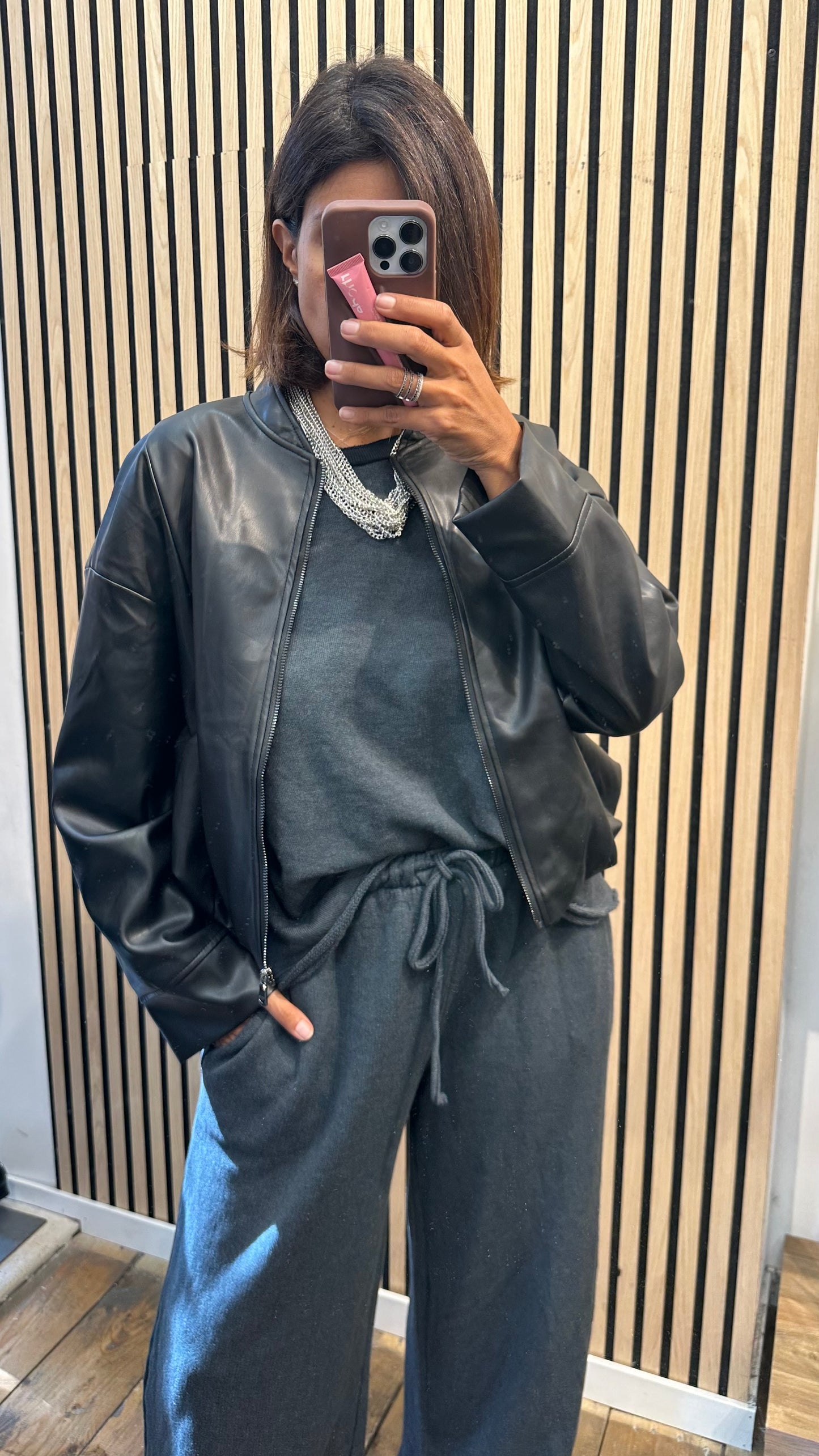 Bomber ecopelle Han