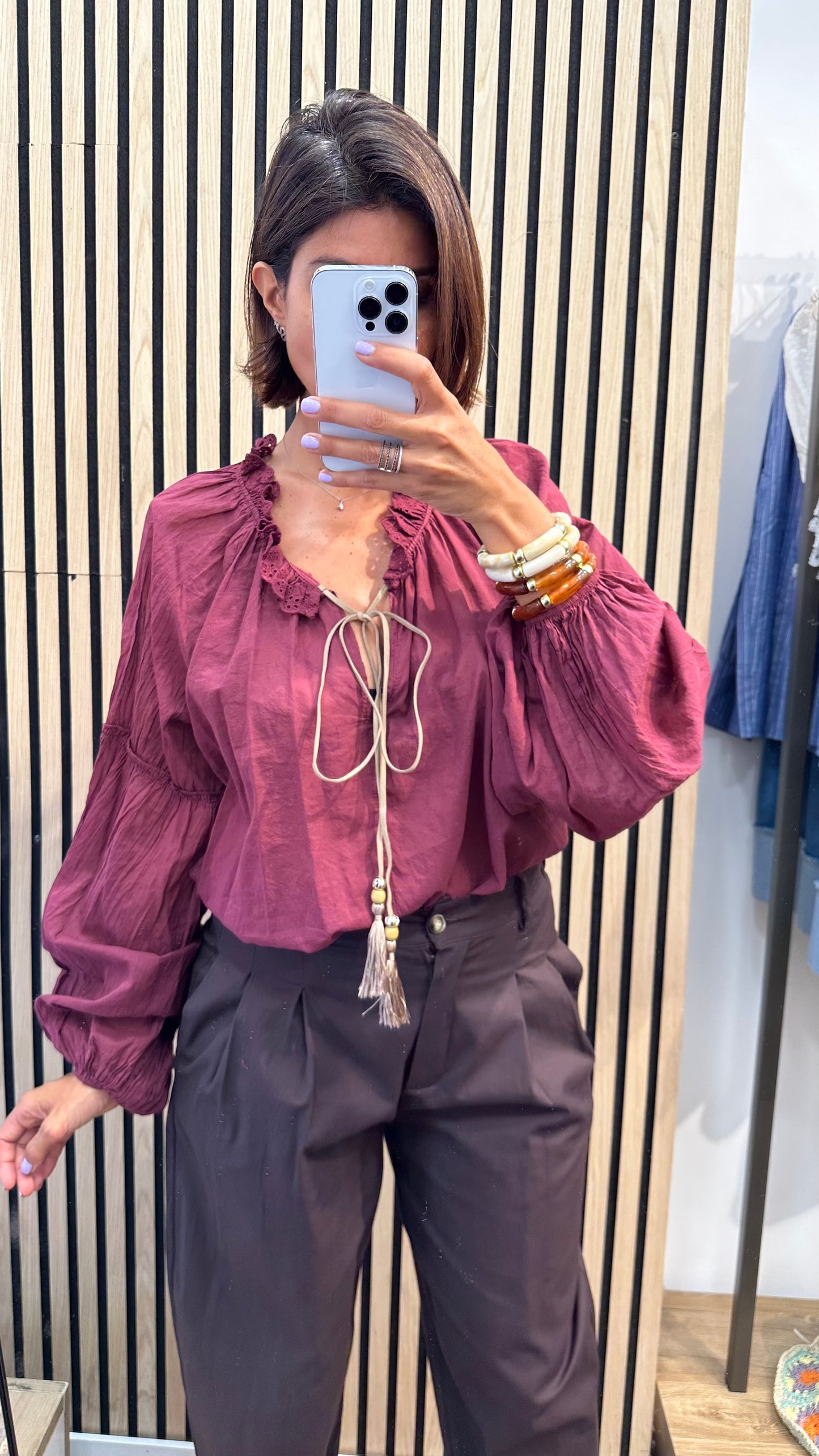 Blusa in mussola
