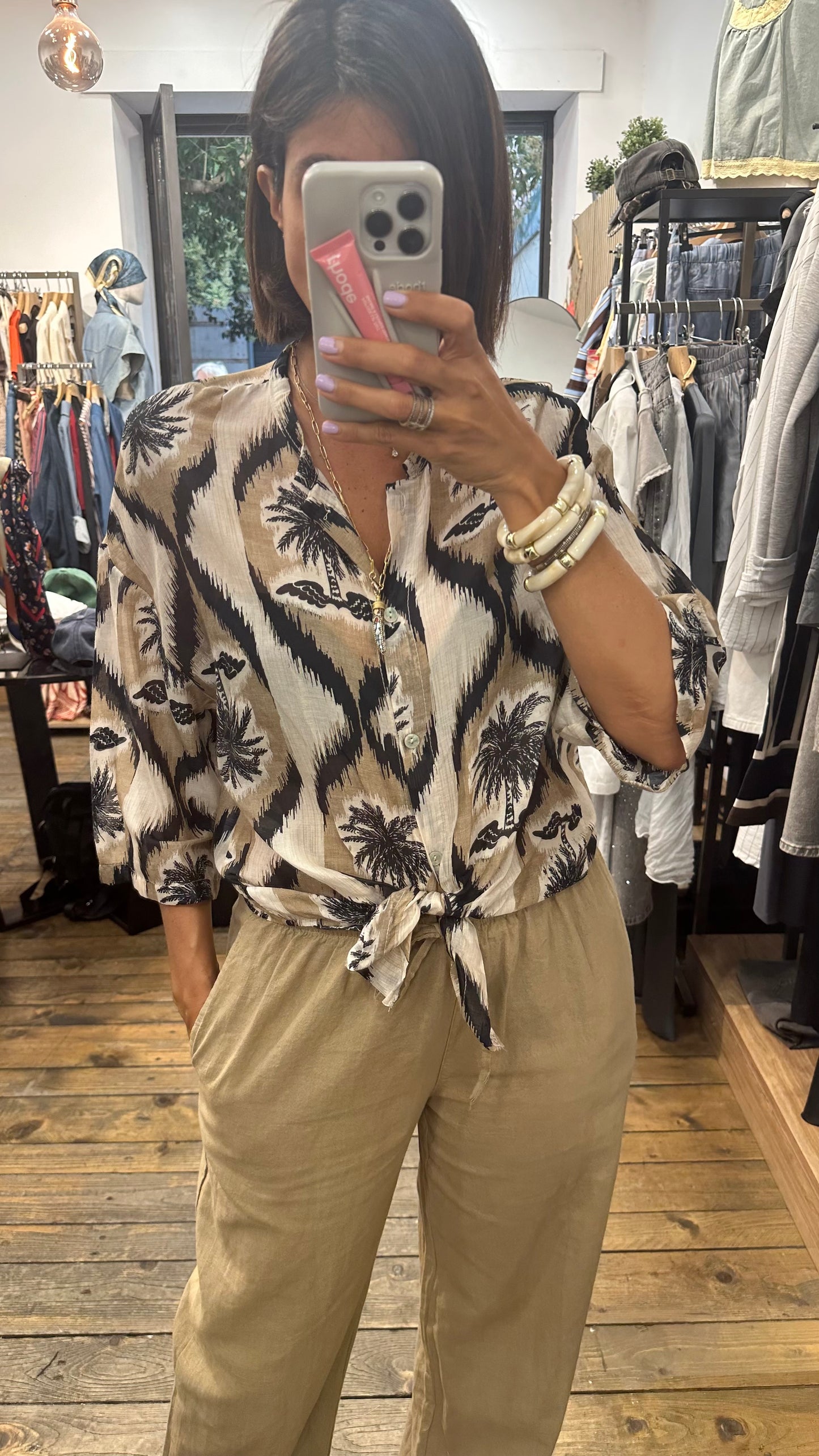 Camicia Dera in misto seta